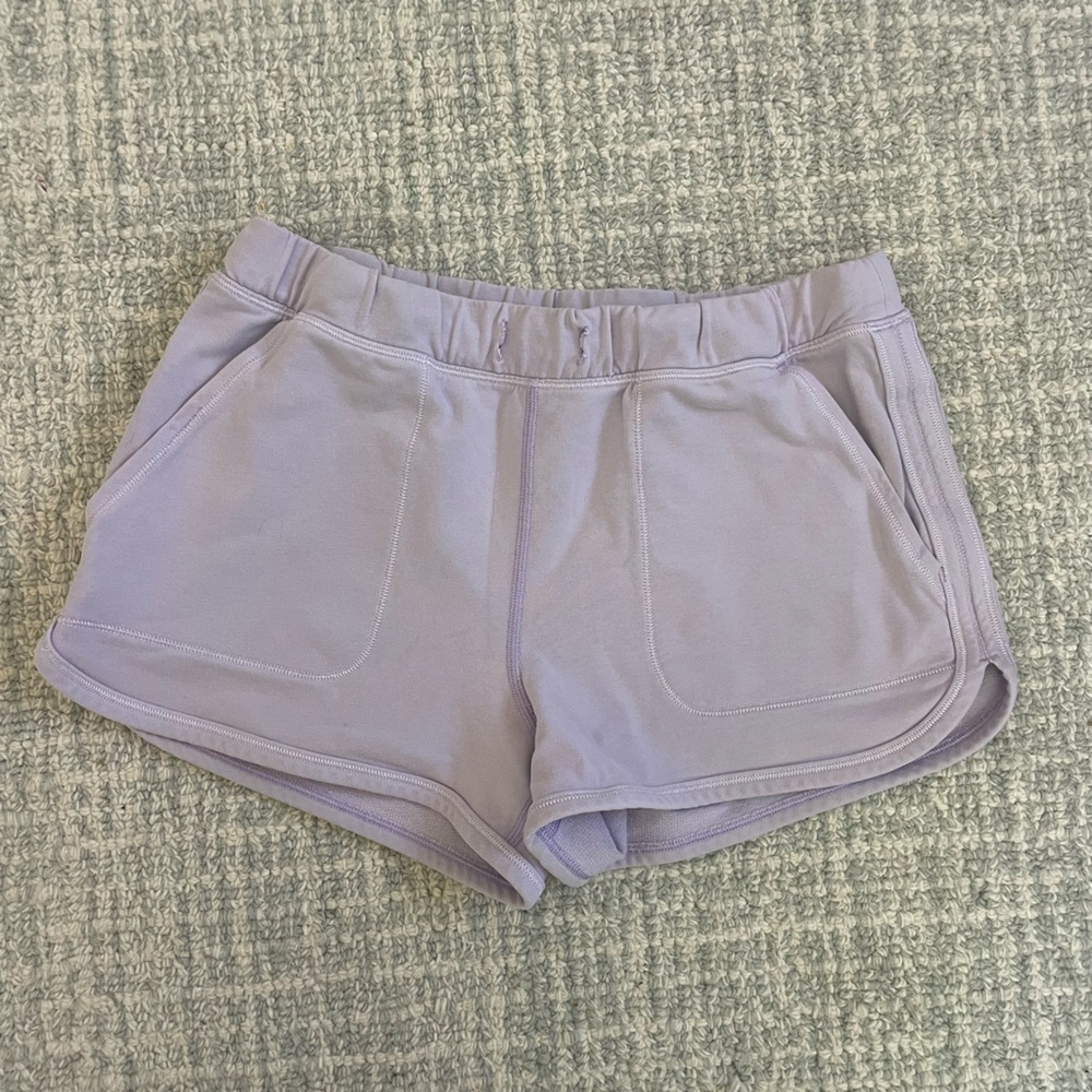 Ivivva by Lululemon Girl's Good Feels Shorts in Lavender Lilac Color